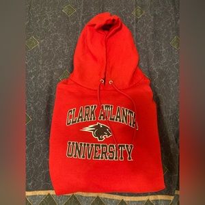 Mens Champion Clark Atlanta University Hoodie size large in red - HBCU